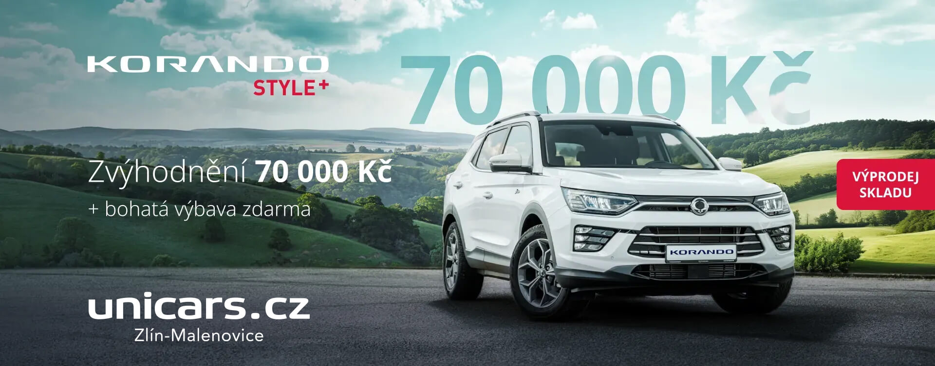 Korando vyprodej SLEVA 70 000 Kč